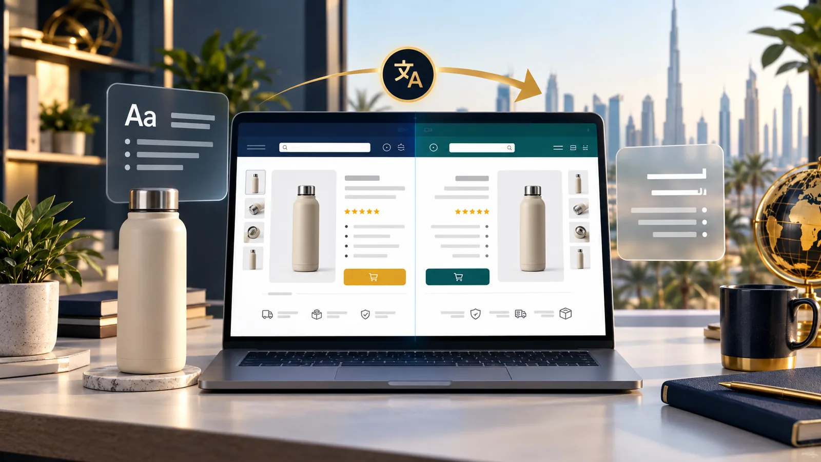 Product listing translation for Amazon and Noon Arabic markets